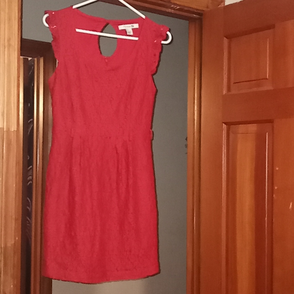 red dress